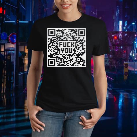 qr code shirt fuck you|Qr Code Fuck You T Shirt .